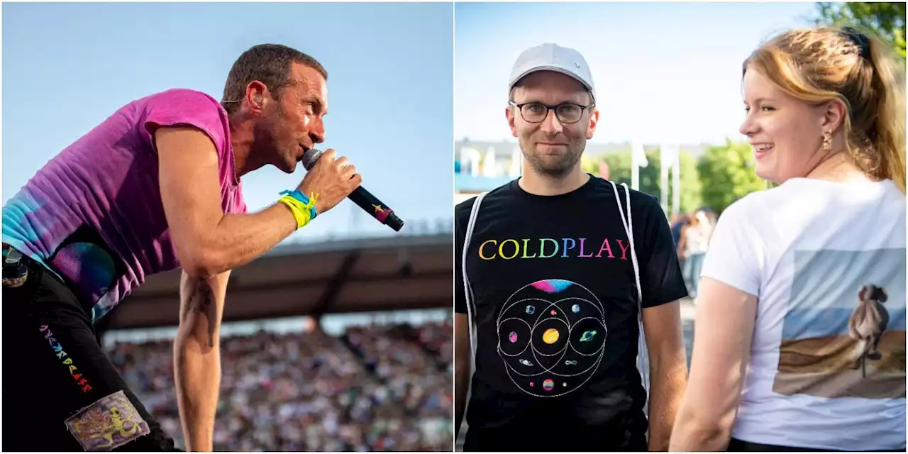 Coldplays fans applåderar bandets klimatarbete