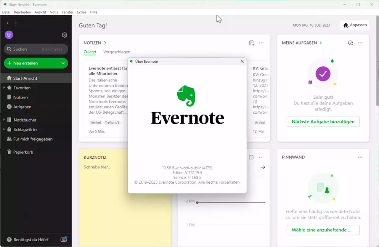 Evernote entlässt fast alle Mitarbeiter