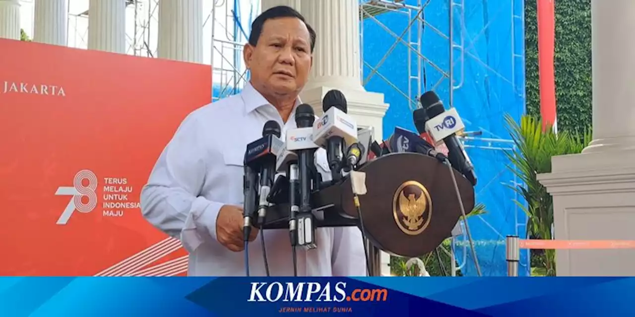 Lapor ke Jokowi, Prabowo Sebut Indonesia Dihormati dan Jadi Panutan Banyak Negara