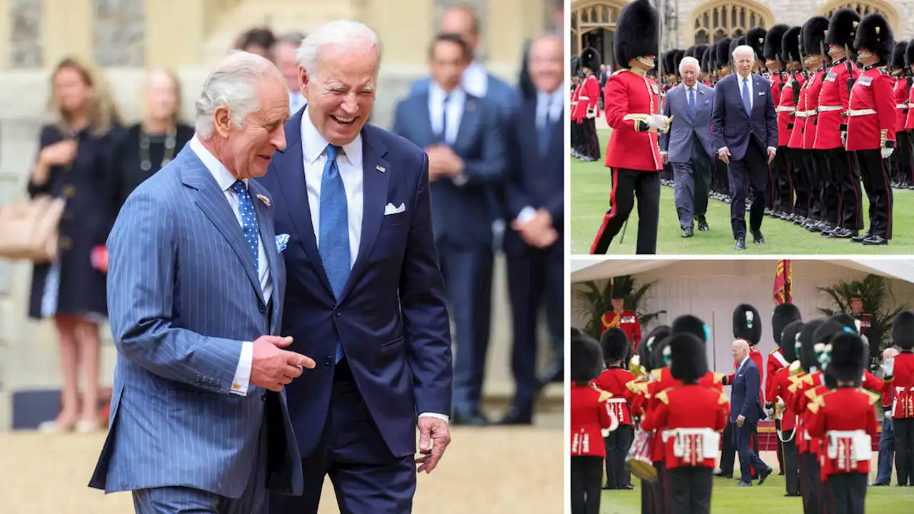 King Charles greets Joe Biden at Windsor Castle after hailing ‘rock solid’ US-UK ties - dismissing ‘anti-British’ claims