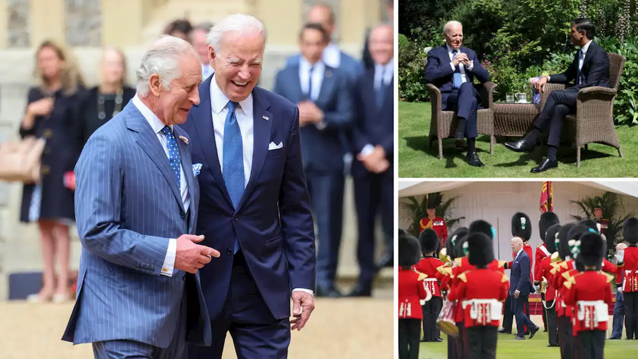 King Charles and US President Joe Biden meet at Windsor Castle ahead of meeting on climate change