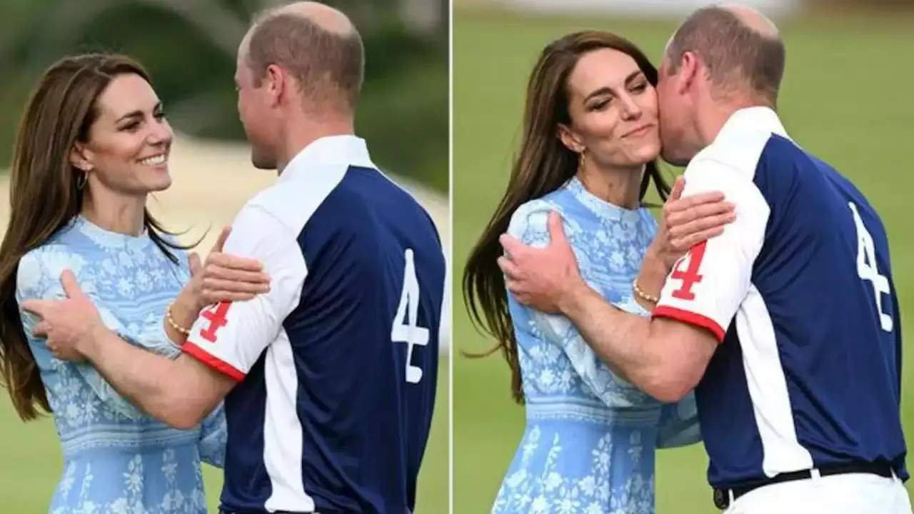 Potret Kate Middleton Dapat Kecupan Manis dari Pangeran William di