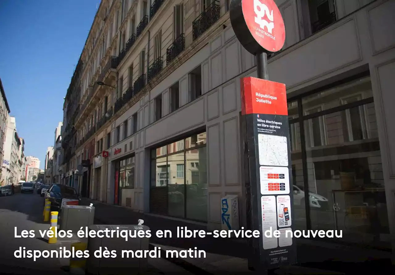 Les vélos électriques en libre-service de nouveau disponibles dès mardi matin