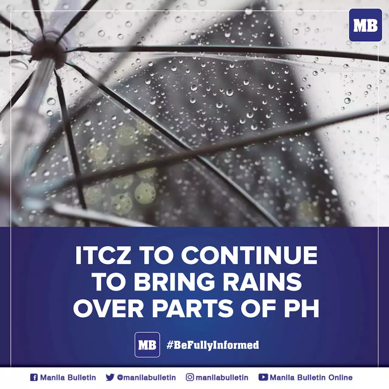 ITCZ to continue to bring rains over parts of PH