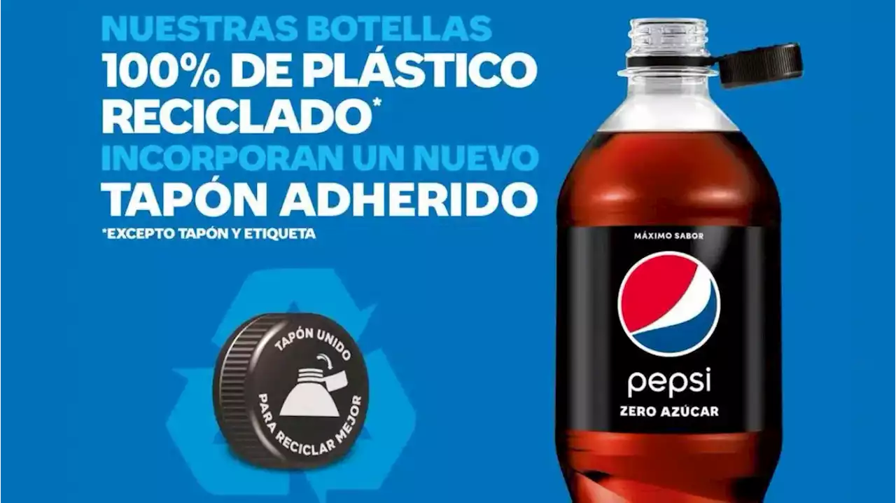 Pepsi innova con sus nuevas botellas con tapón adherido