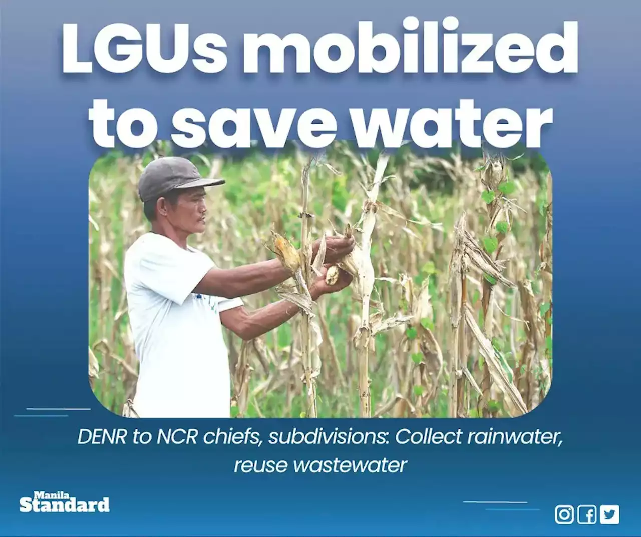 LGUs mobilized to save water