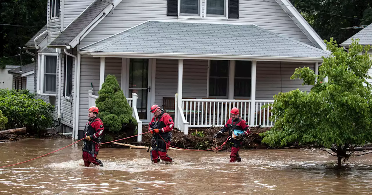 Harrowing images of Northeast floods: Submerged cars, inundated neighborhoods and destroyed roads