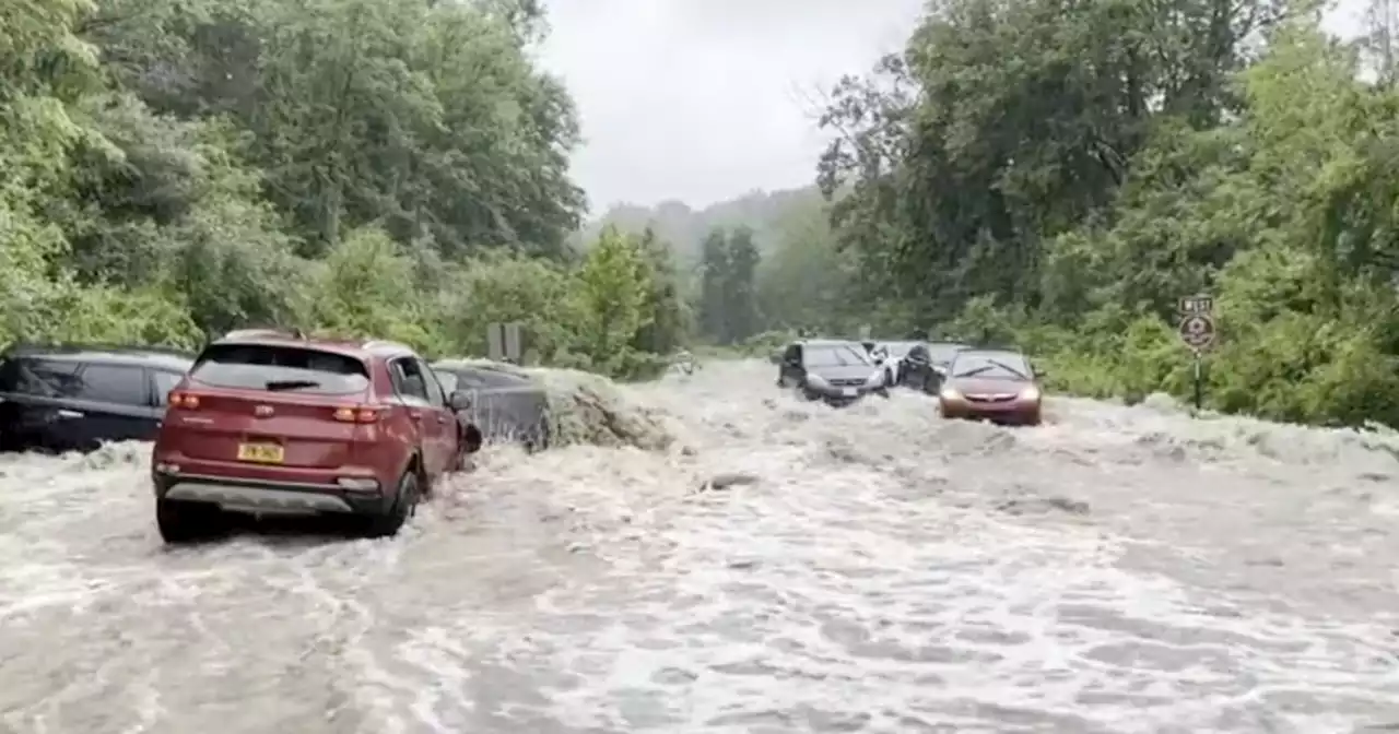 Rare flash flood warning issued for New York as a woman dies trying to evacuate