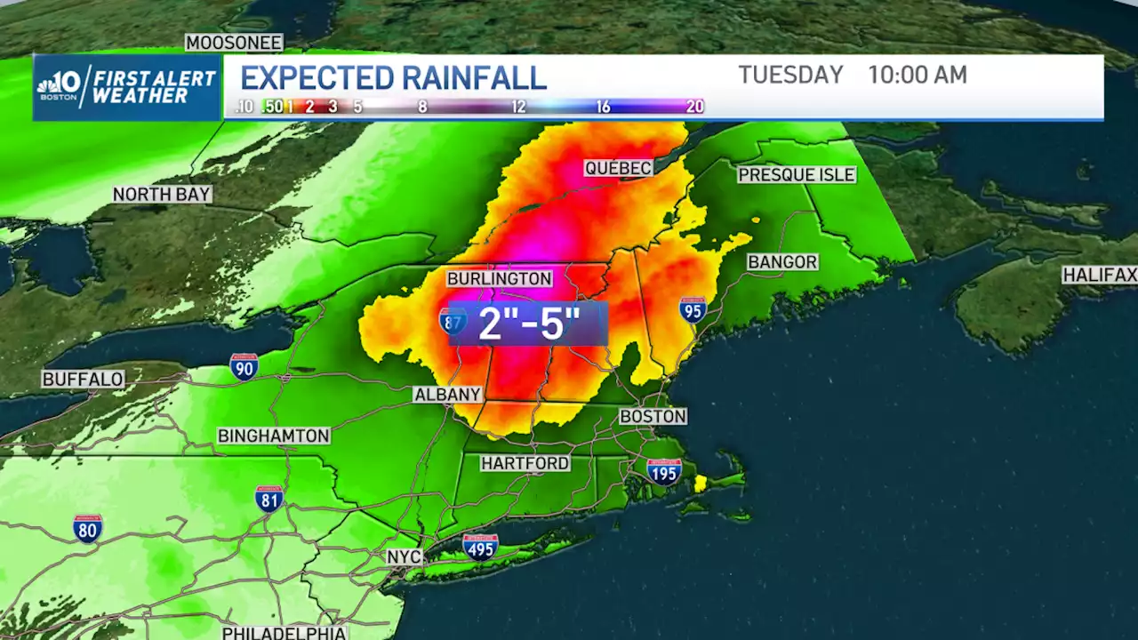 FIRST ALERT: Life-threatening flash flooding in Vermont, severe thunderstorms in Mass.