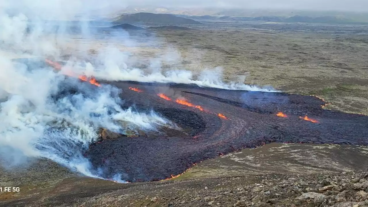 Vulkanutbrudd på Island har startet