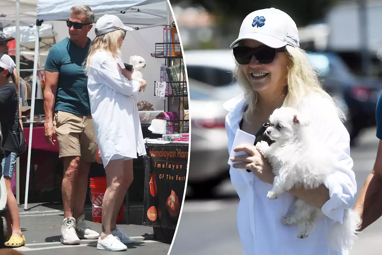 Heather Locklear appears happy and healthy with fiancé Chris Heisser after ‘meltdown’ photos