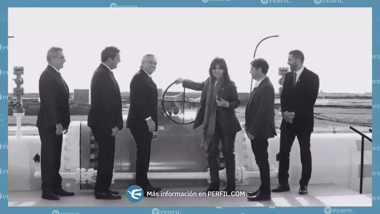 Cristina Kirchner, Alberto Fernández y Sergio Massa inauguraron el Gasoducto Néstor Kirchner