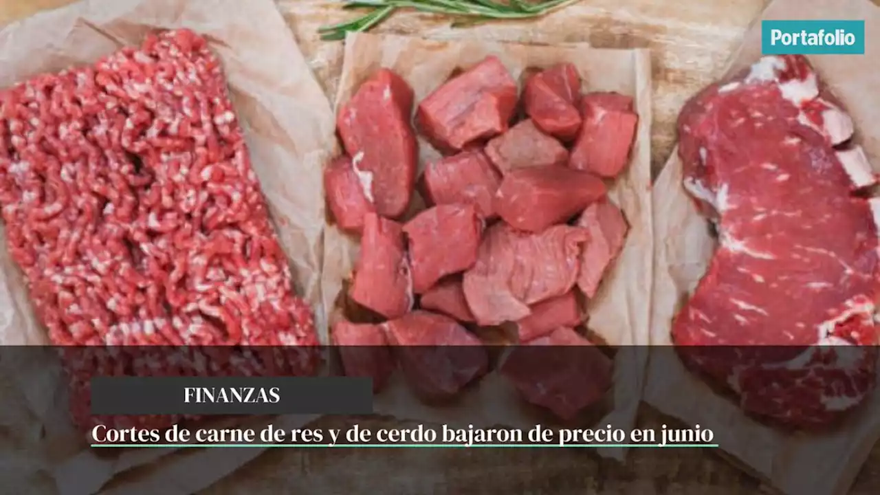 Cortes de carne de res y de cerdo bajaron de precio en junio