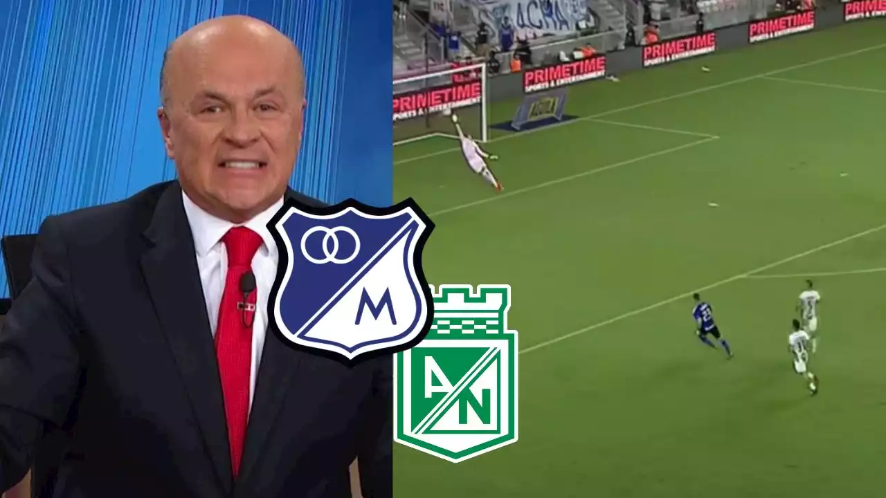 Carlos A. Vélez criticó transmisión de Millonarios vs. Nacional y dijo que fue 'gol ilegal' - Pulzo