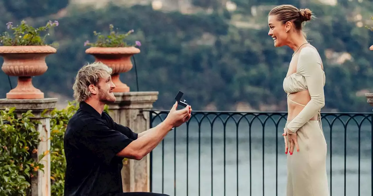 Logan Paul sceglie il Lago di Como per annunciare il fidanzamento con la modella Nina Agdal