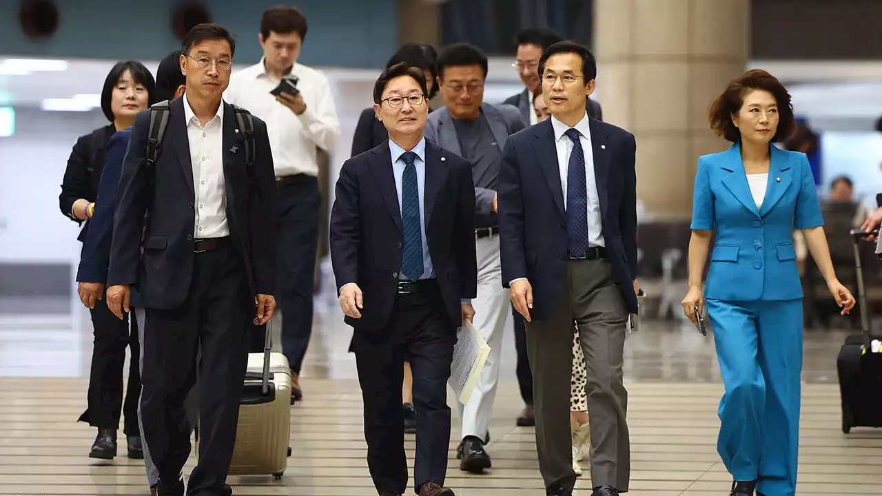 '오염수 저지' 야당 의원단 방일 출국…'국제공조 통해 방류 저지'