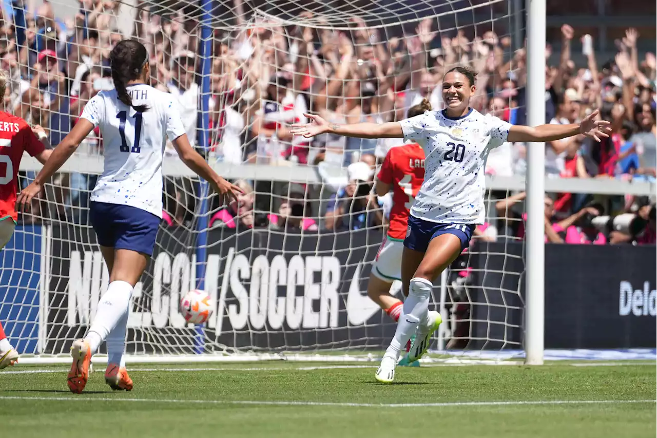 Rodman leads USWNT past Wales in World Cup send-off match