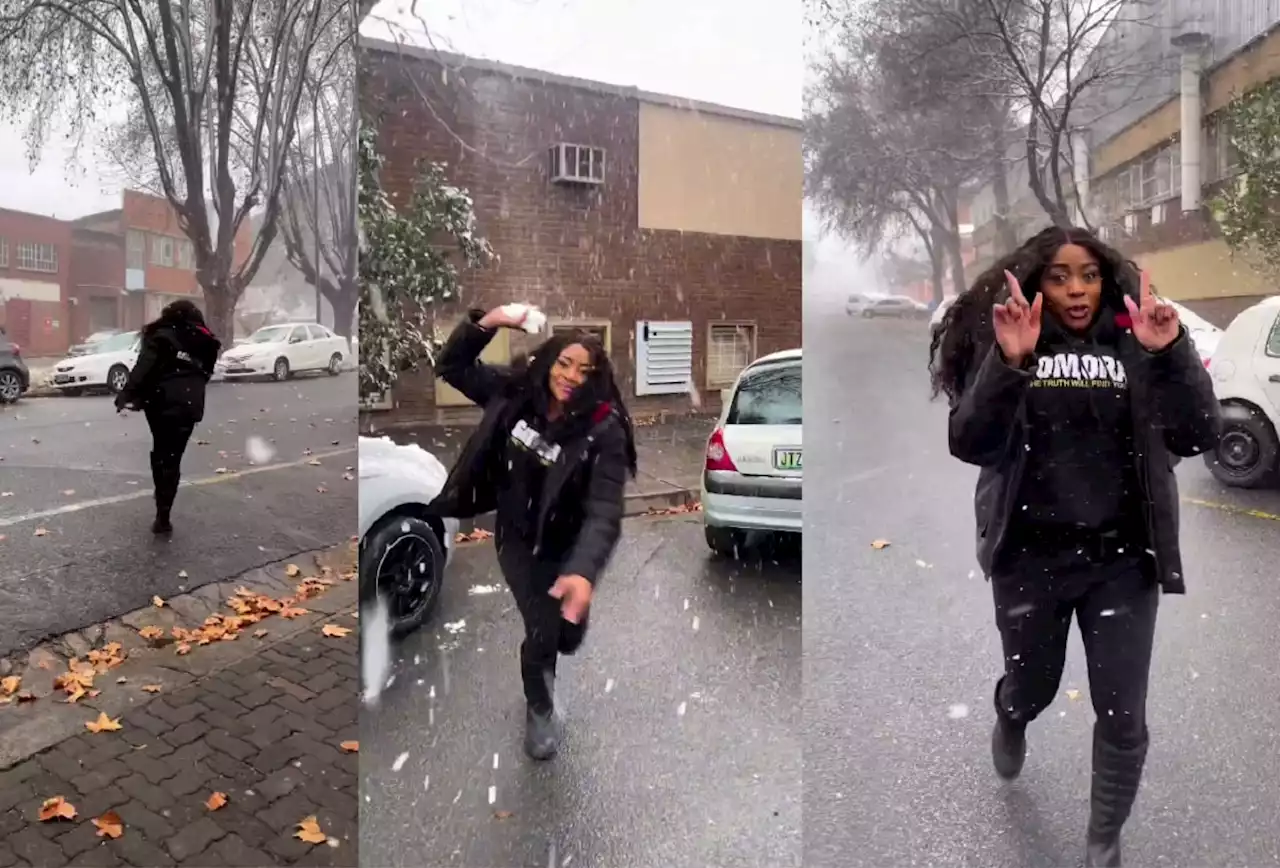 Snow day fun: Thembi Seete's dance moves in the snow go viral [video]