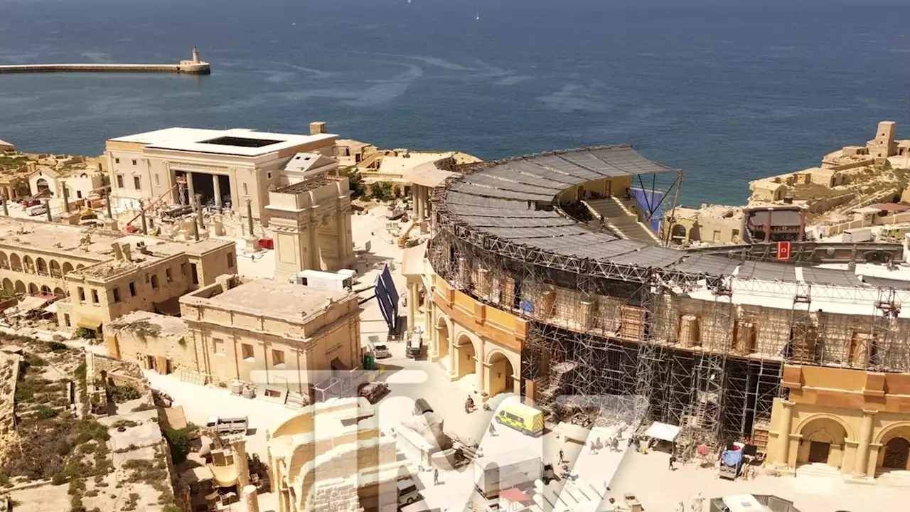 'Gladiator 2' First Look at Colosseum Replica For Upcoming Movie