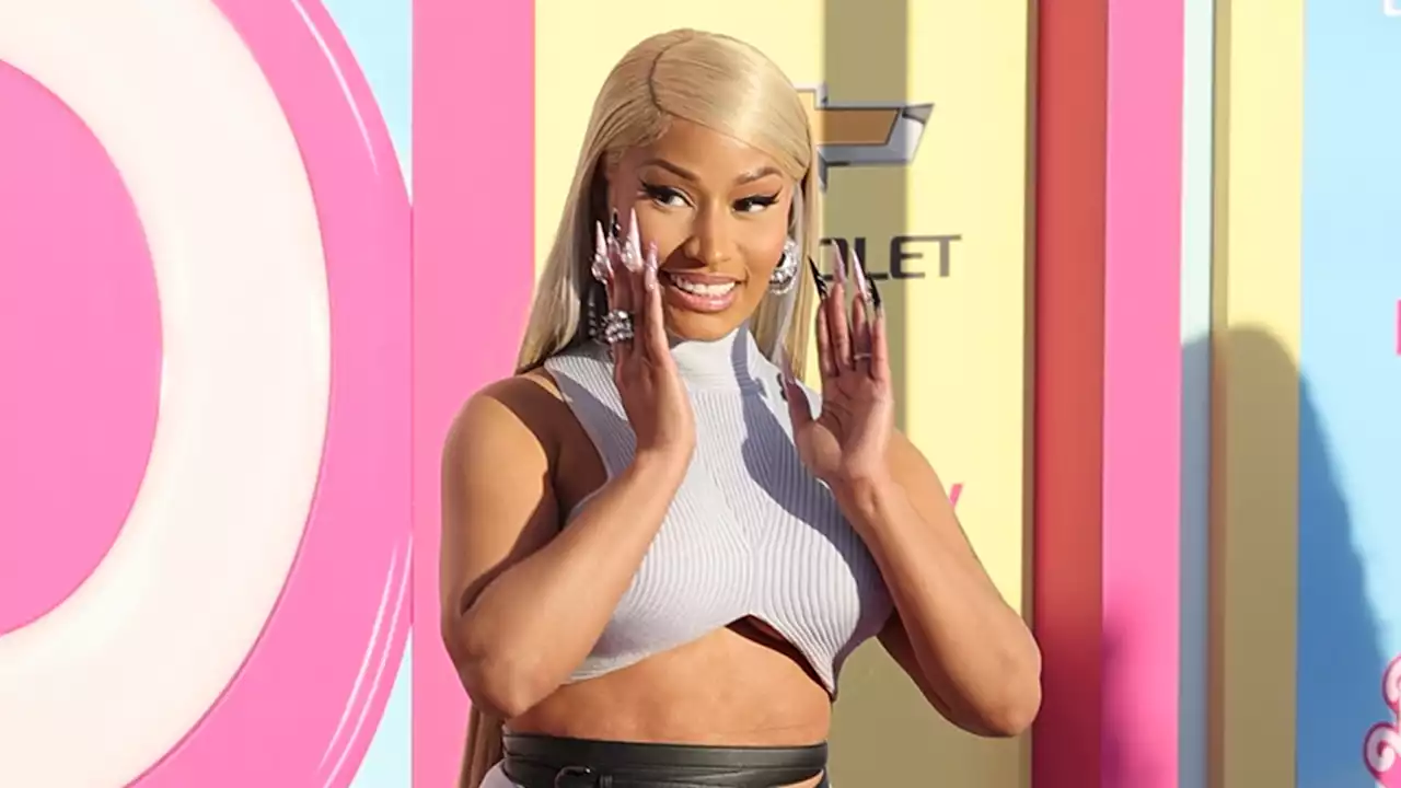 Nicki Minaj Hangs With Margot Robbie, Karol G, Skai Jackson At 'Barbie' Premiere