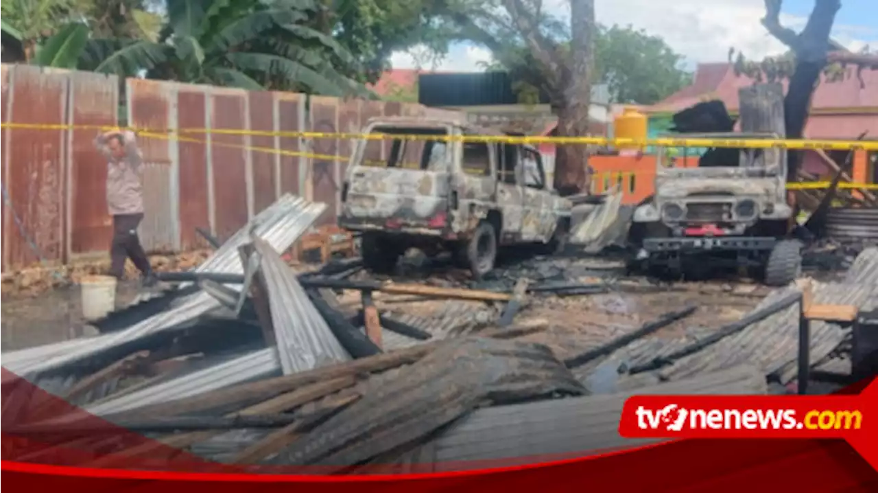 Bengkel Mobil di Kendari Dilalap Si Jago Merah, 2 Kendaraan Ikut Terbakar