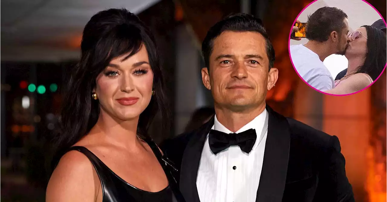 Katy Perry and Orlando Bloom Kiss at Bruce Springsteen Show: Photos