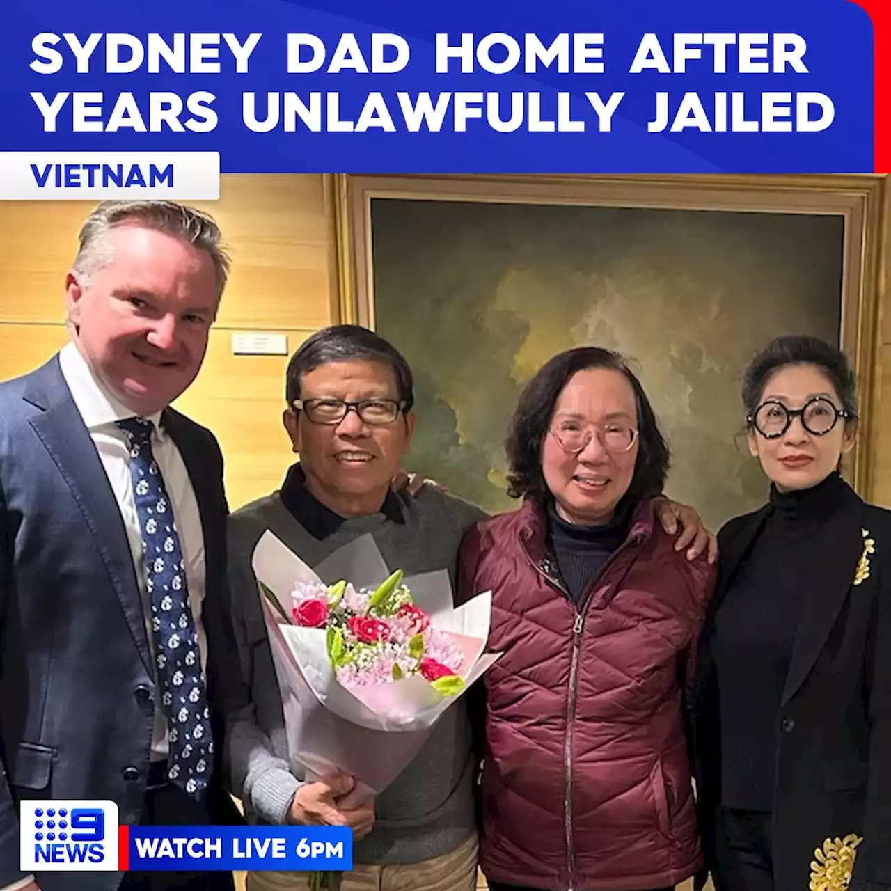 Sydney dad Chau Van Kham returns to Australia after years in Vietnam prison