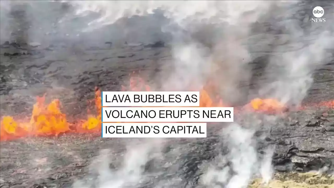 Volcano begins erupting in an uninhabited valley in southwest Iceland