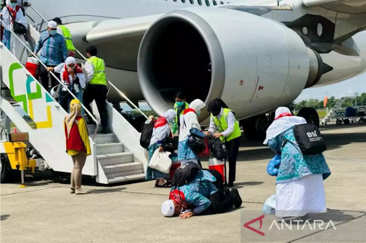 328 jamaah Kloter 2 Embarkasi Banjarmasin-Kalsel tiba di Tanah Air