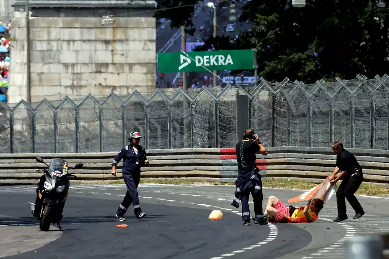 Marshal injured after protestors invade Norisring DTM track