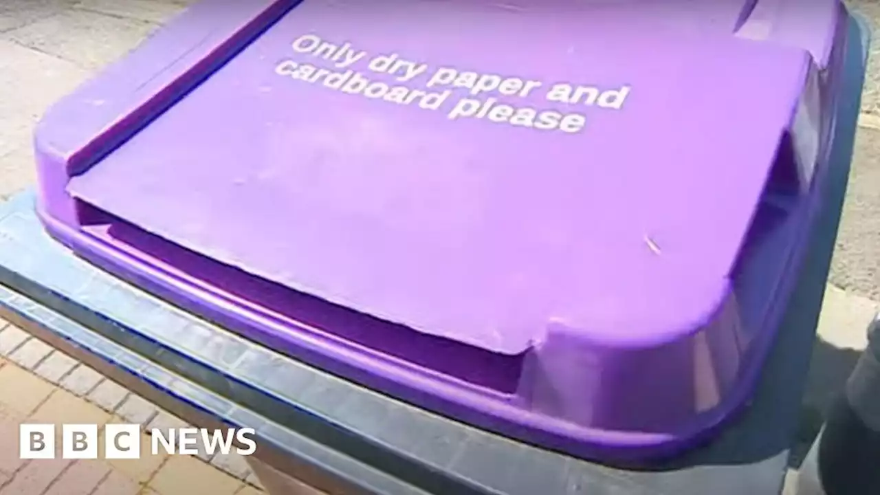 Purple lid bins move for paper recycling in South Kesteven