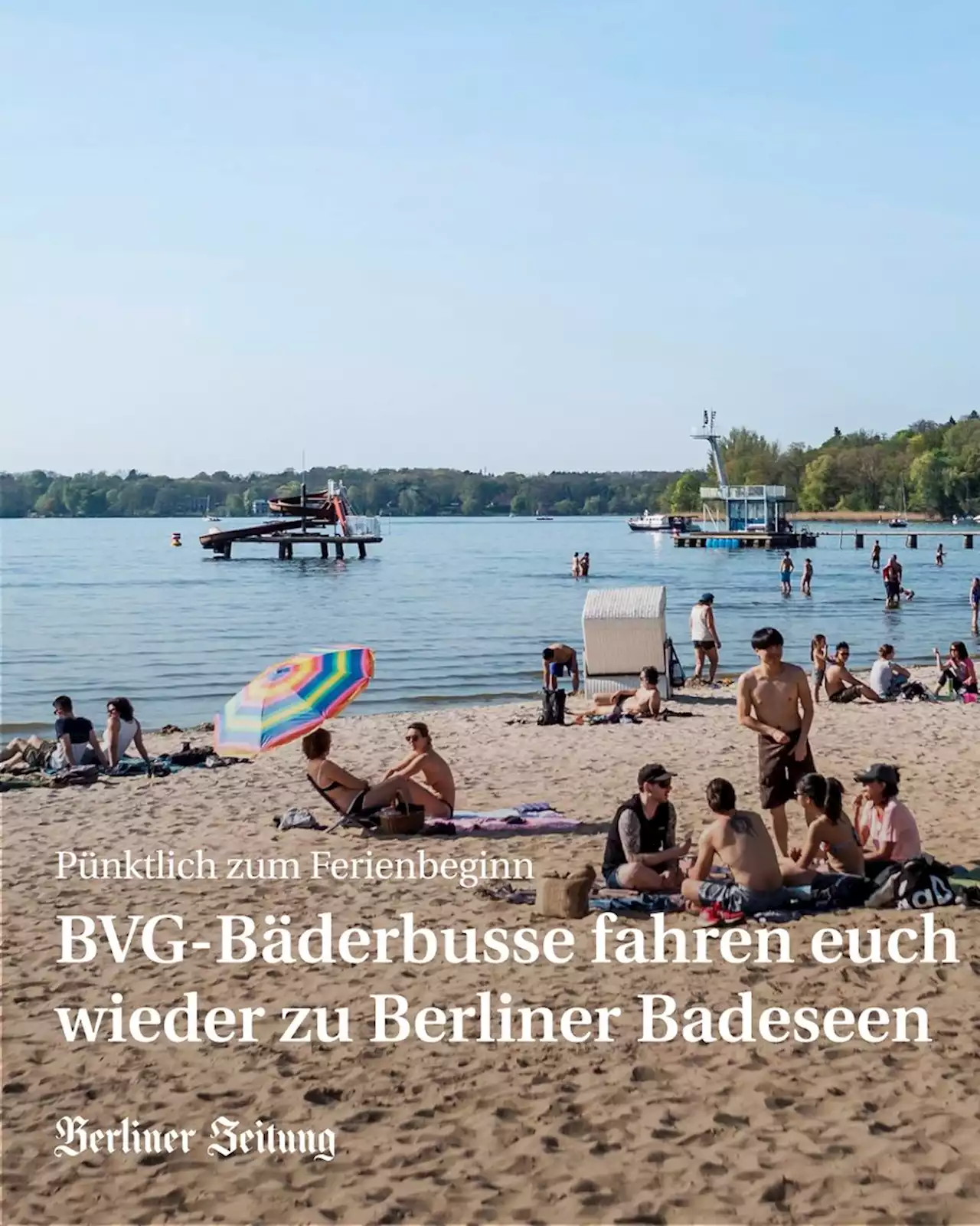 Bäderbusse der BVG fahren wieder zum Wannsee und Tegeler See