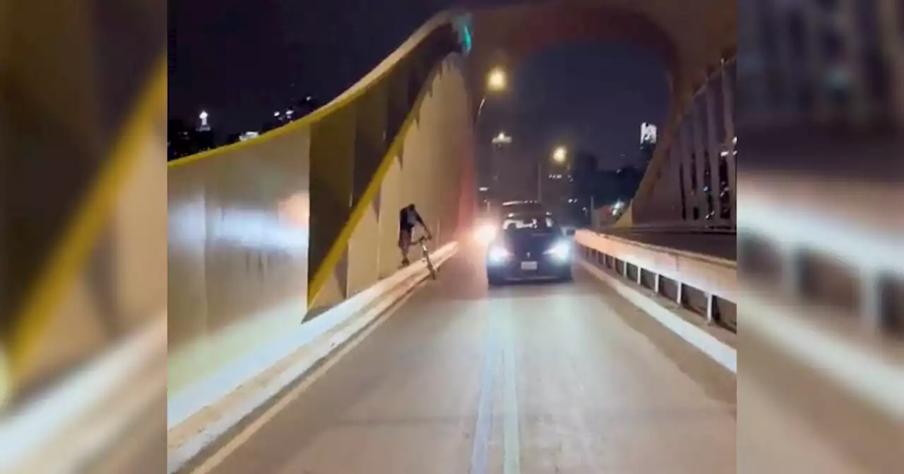 Confused Toronto drivers took over a bridge designed for bikes and people are fuming