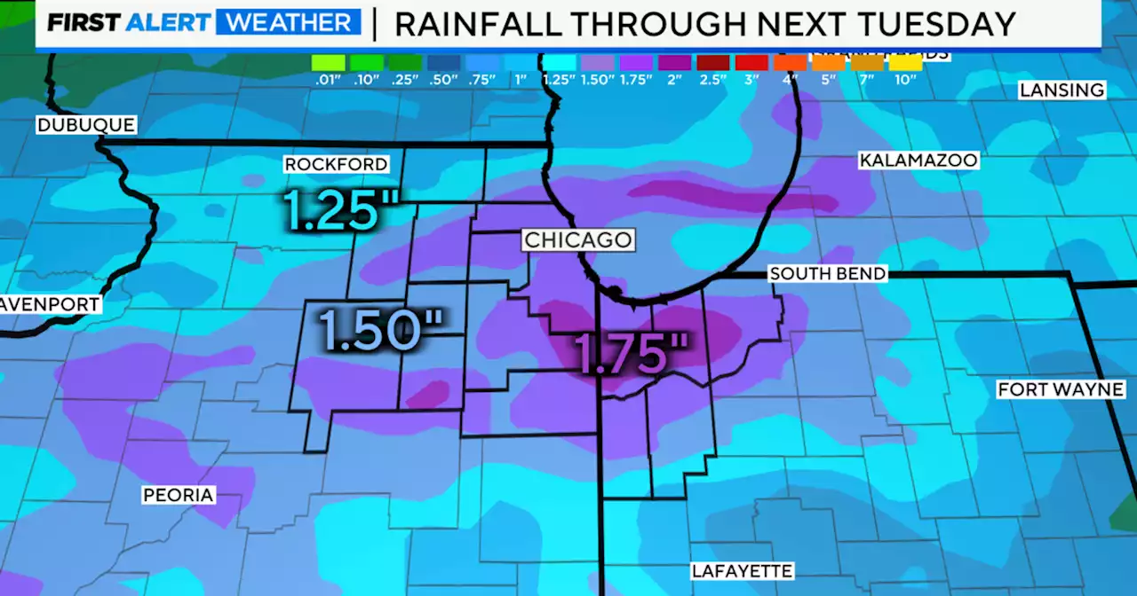 Chicago First Alert Weather: Afternoon showers Tuesday, stronger storms Wednesday