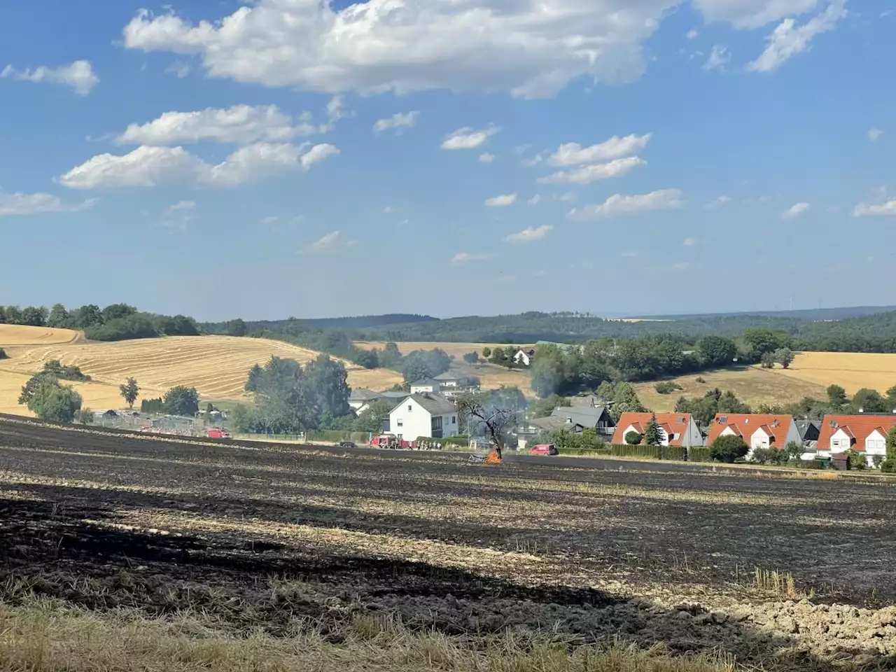 Flächenbrand bei Bad Schwalbach: Großbrand kurz vor Wohnhäusern aufgehalten - weitere Flächenbrände im Rheingau-Taunus-Kreis