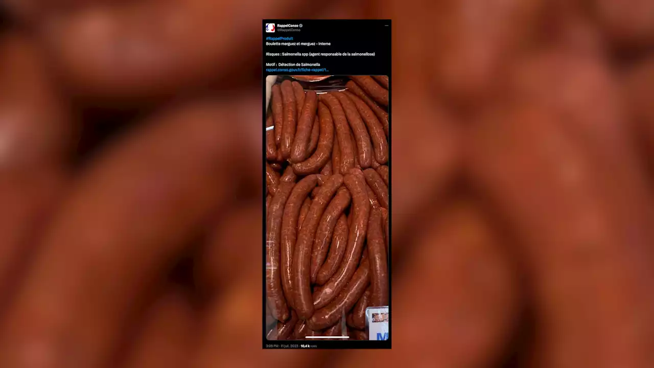 Rappel de produit : attention, ces merguez vendues dans toute la France sont potentiellement contaminées