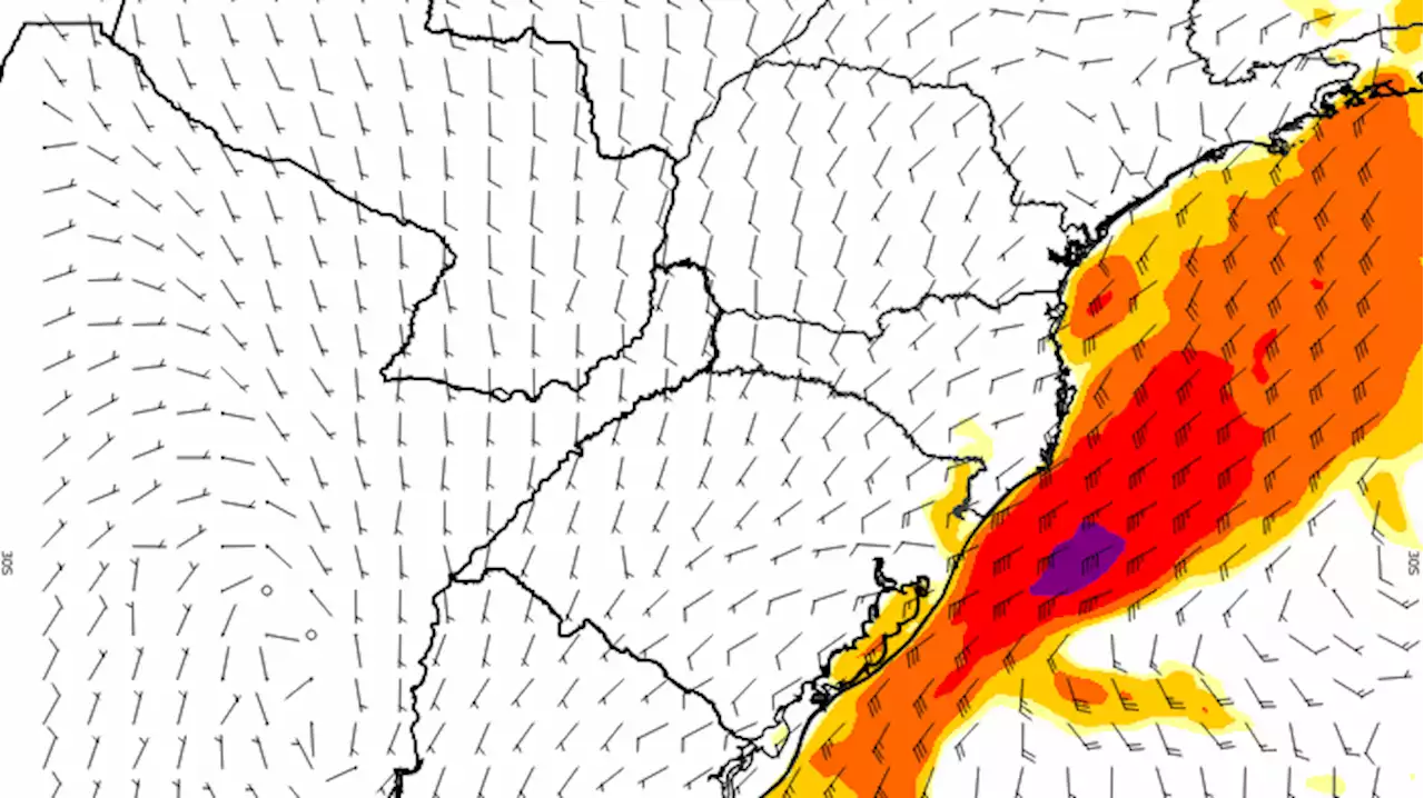 Frente fria provoca ventos fortes e ondas de até 4,5 m no Sul e Sudeste; Inmet alerta para novo ciclone