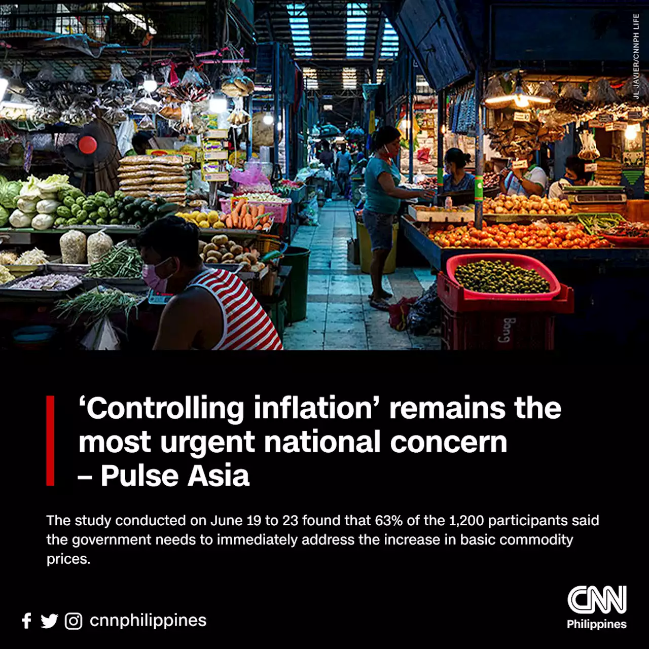 ‘Controlling inflation’ remains the most urgent national concern – Pulse Asia