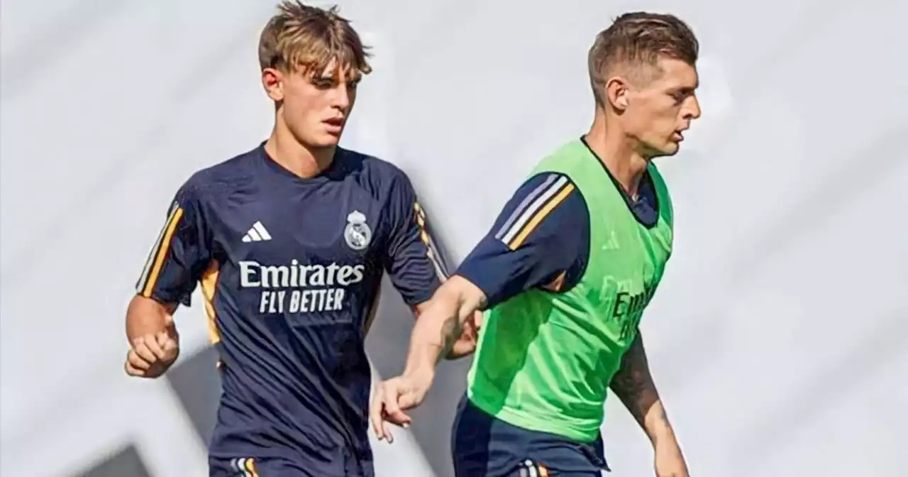 Video: Nico Paz entrenó con el primer equipo del Real Madrid