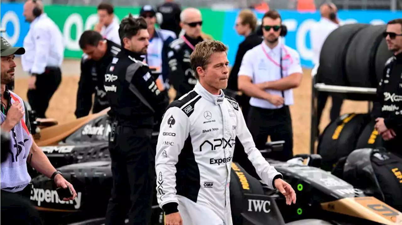 Brad Pitt rueda en Silverstone coincidiendo con el GP de Gran Bretaña de la Fórmula 1