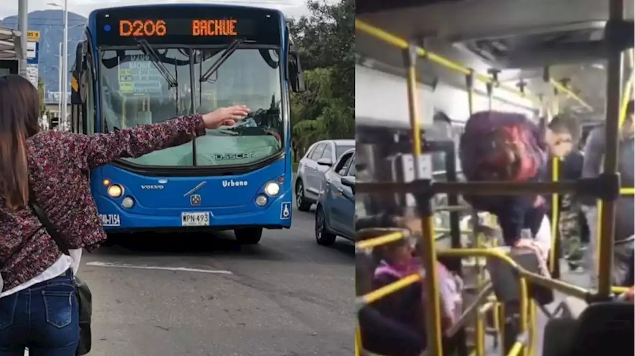 Conductores de SITP de Bogotá se sienten 'amedrentados' por los pasajeros que se cuelan