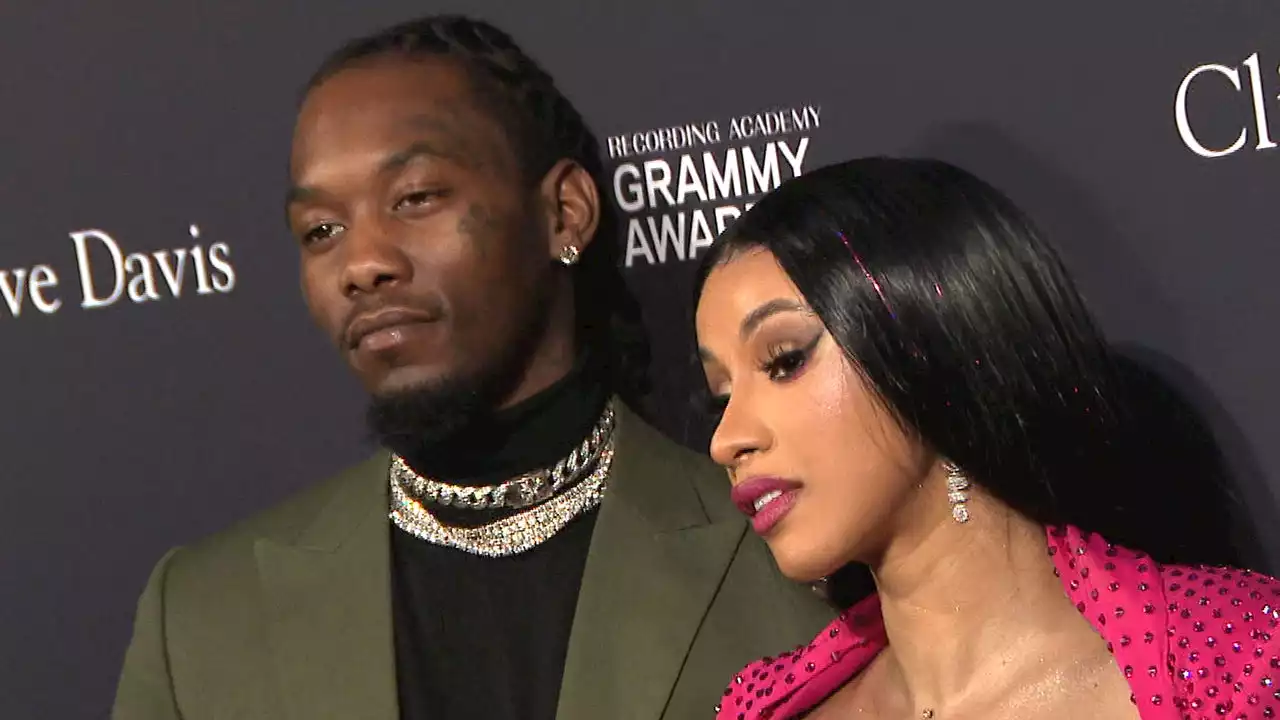 Cardi B and Offset Pack on the PDA at Daughter's 5th Birthday Party