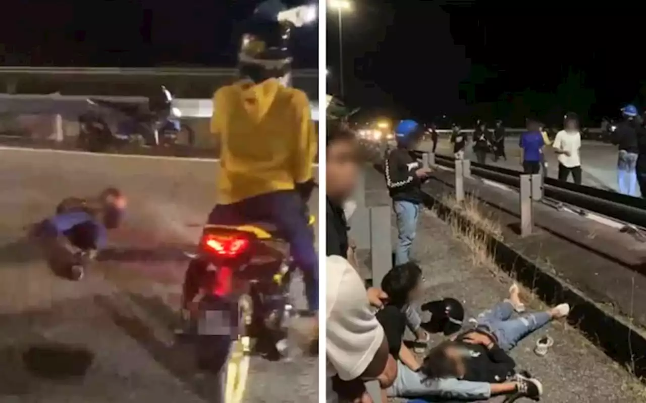 1 maut, 9 cedera, 10 motosikal berlanggar di LEKAS