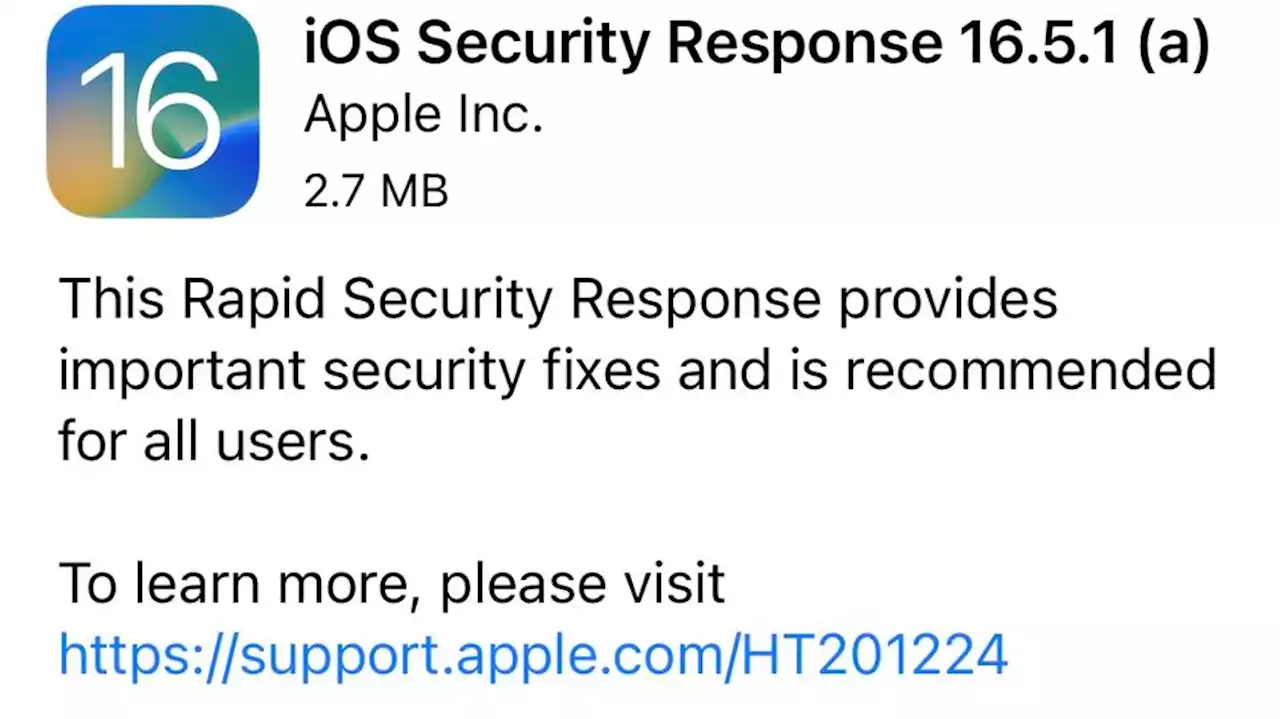 iOS 16.5.1 (a)—Apple Suddenly Pulls Urgent iPhone Security Update