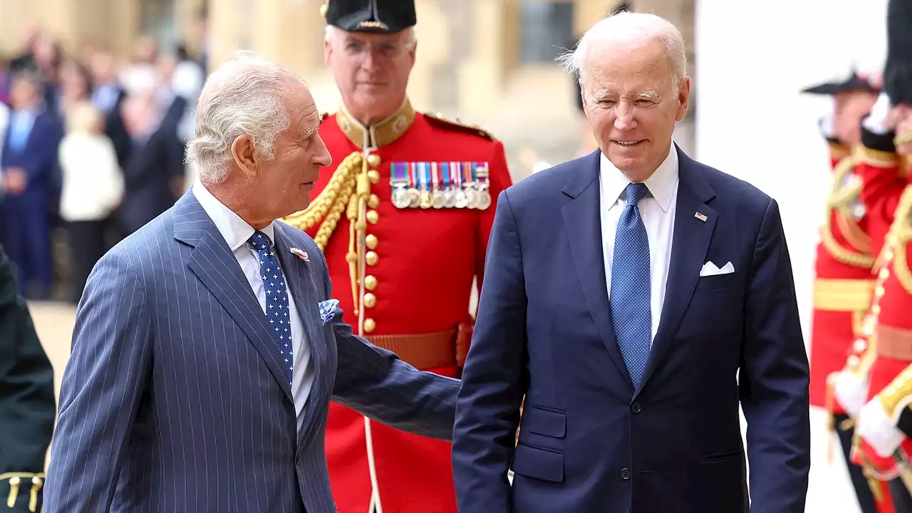 Biden lampooned for being led away by King Charles III: 'He looks like Mr. Magoo'