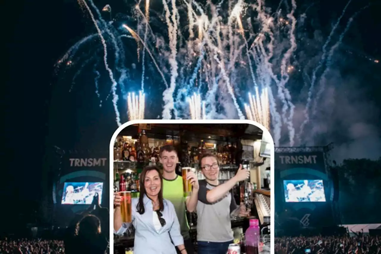 Customers pictured enjoying free drinks at Glasgow pub thanks to TRNSMT star