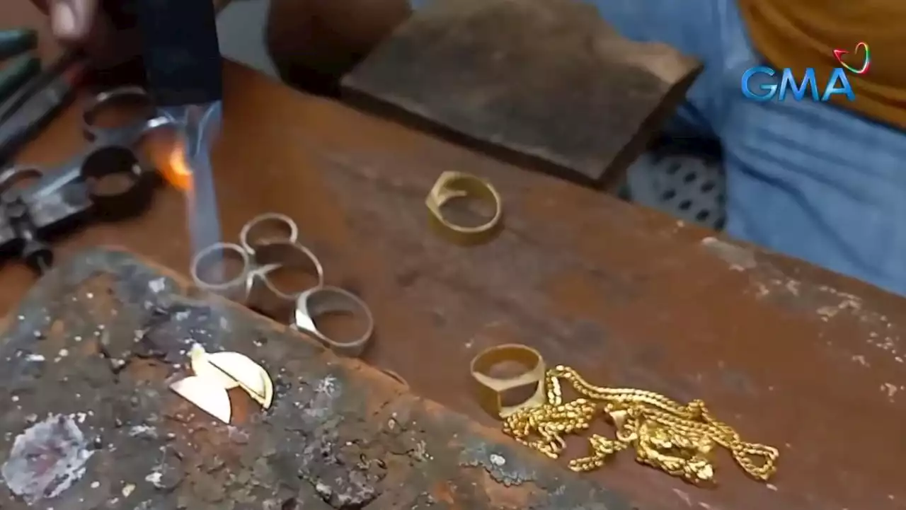 Gold jewelry handmade by residents featured in Camarines Norte mini museum