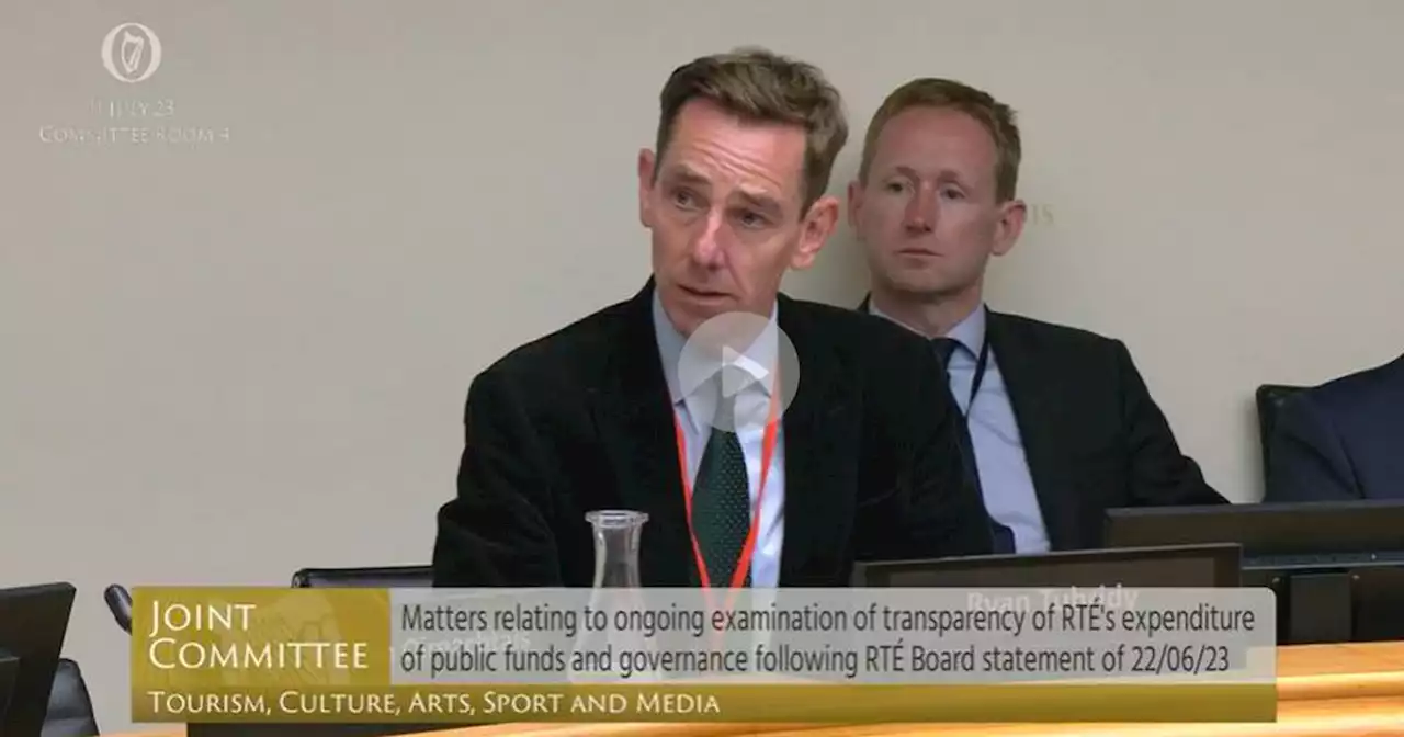 Watch live: Ryan Tubridy tells media committee: ‘I could be out of a job by Friday’