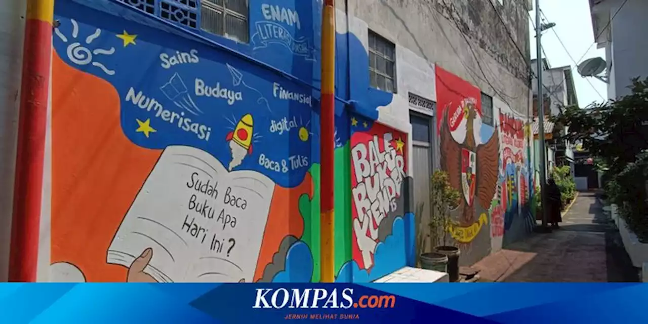 Menyusuri Kampung Literasi Klender, Penuh Mural untuk Tingkatkan Minat Baca Warga...