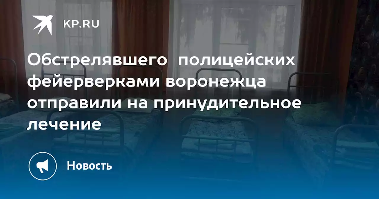 Обстрелявшего полицейских фейерверками воронежца отправили на принудительное лечение